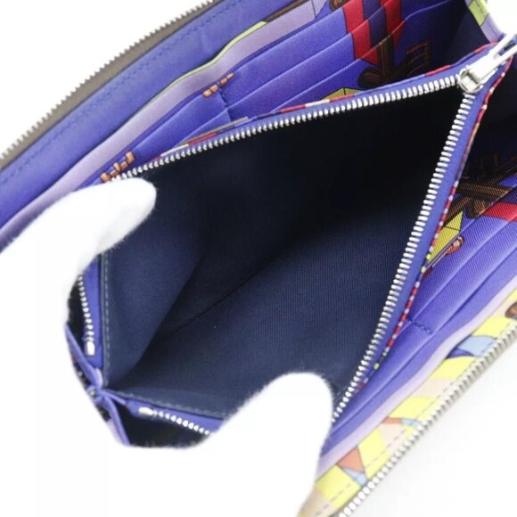 HERMES Azap Long Silk Inn Purse Etope Brown Epsom Women